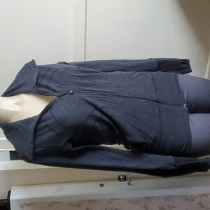Lululemon Athletic Zip Jacket Dark Grey Women's Size 6